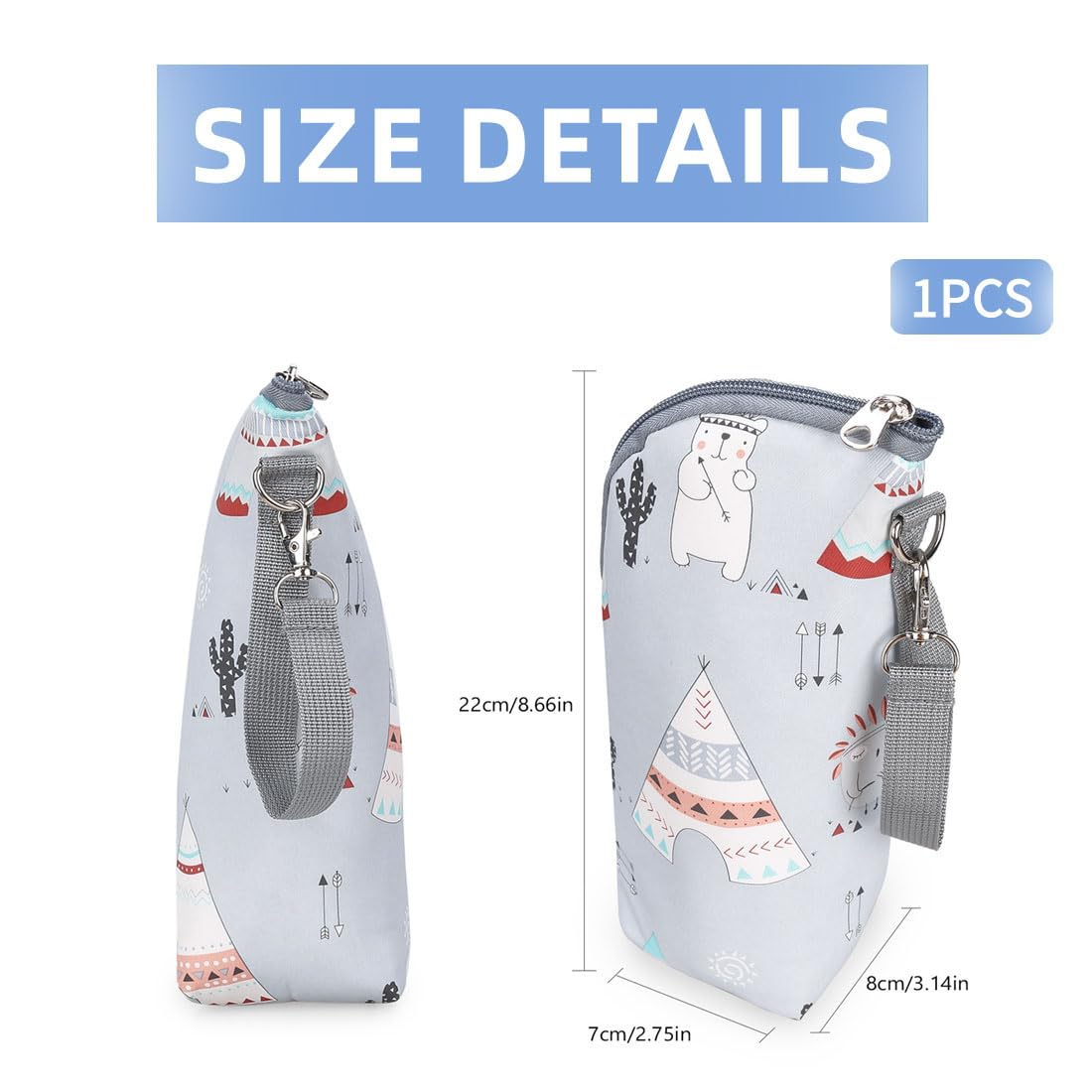 SHOPPULSE 1 Pcs Babyflasche Isolierung Tasche, Babyflasche Tasche, Babyflasche Thermostat, tragbare Babyflasche Tasche für Kinderwagen Outdoor Reisen