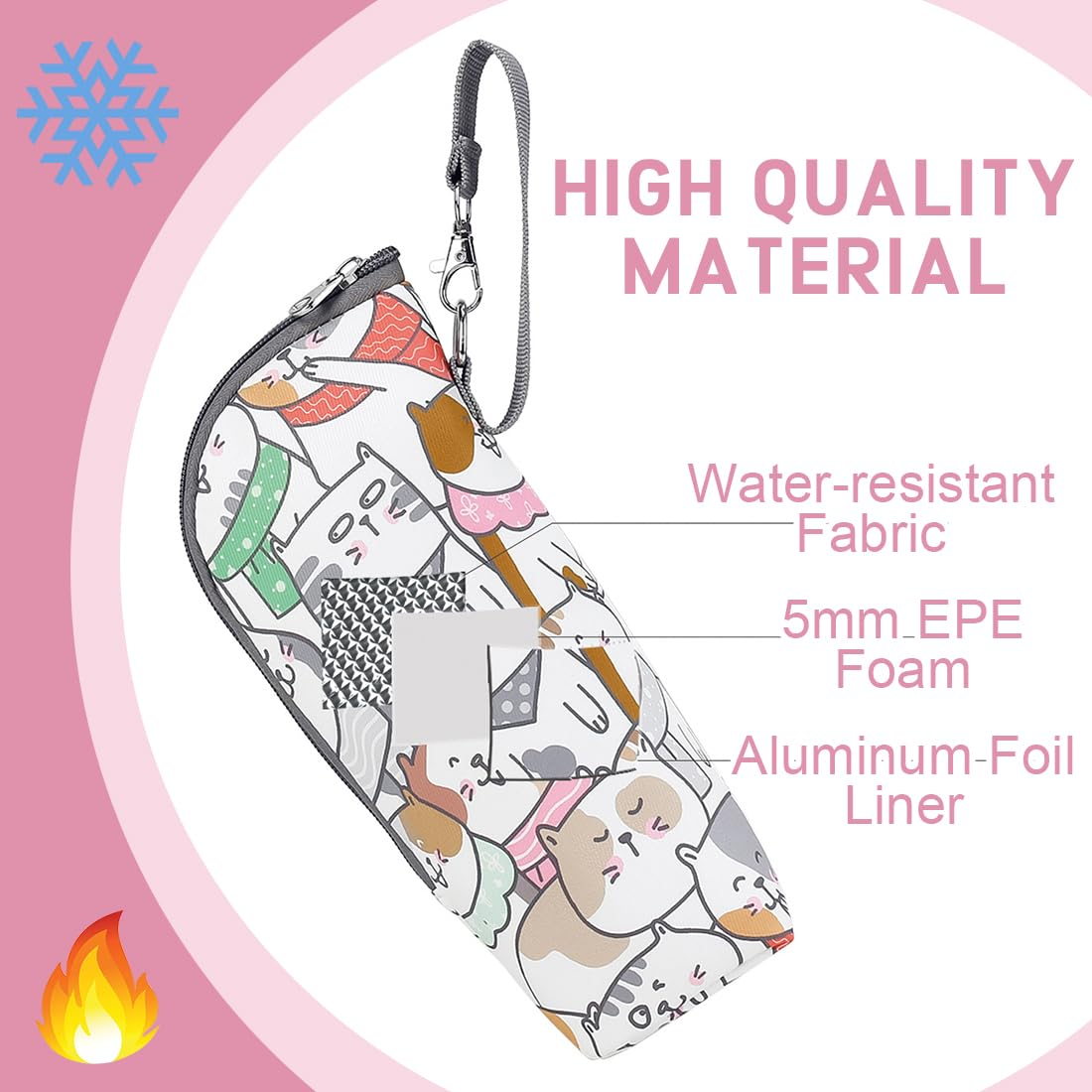 SHOPPULSE Baby Flaschen Isolierbeutel,Baby Flaschentasche,Lsoliertasche Für Babyflasche,Baby Flaschen Thermotaschen, Flaschen Isoliertasche, Leicht und Praktisch, Isoliertasche Flasche, Geeignet