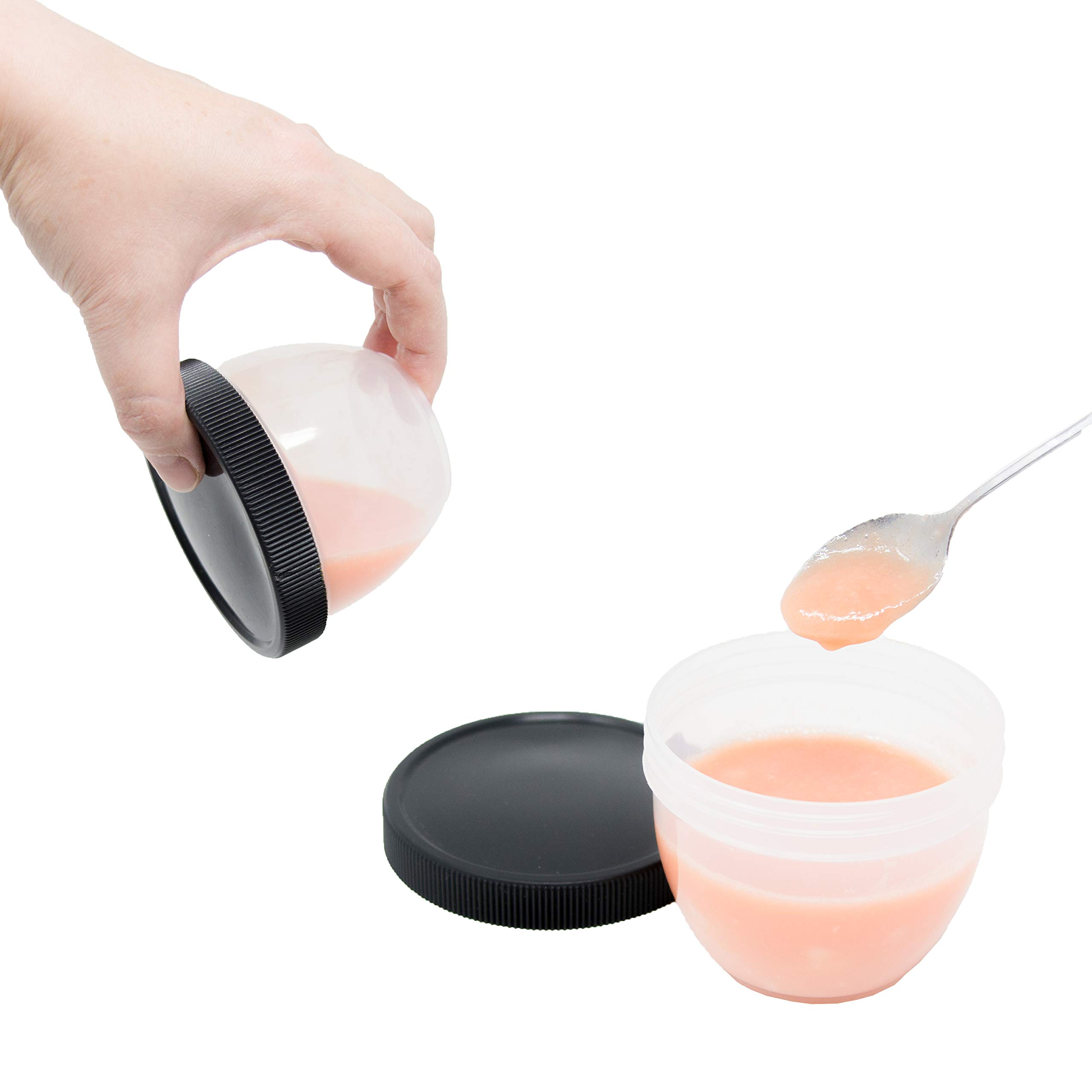 SHOPPULSE 18er Set 120ML Aufbewahrungsbehälter für Babynahrung, Mehrweg Plastik Aufbewahrungsbecher, mit Deckeletiketten (Urban)