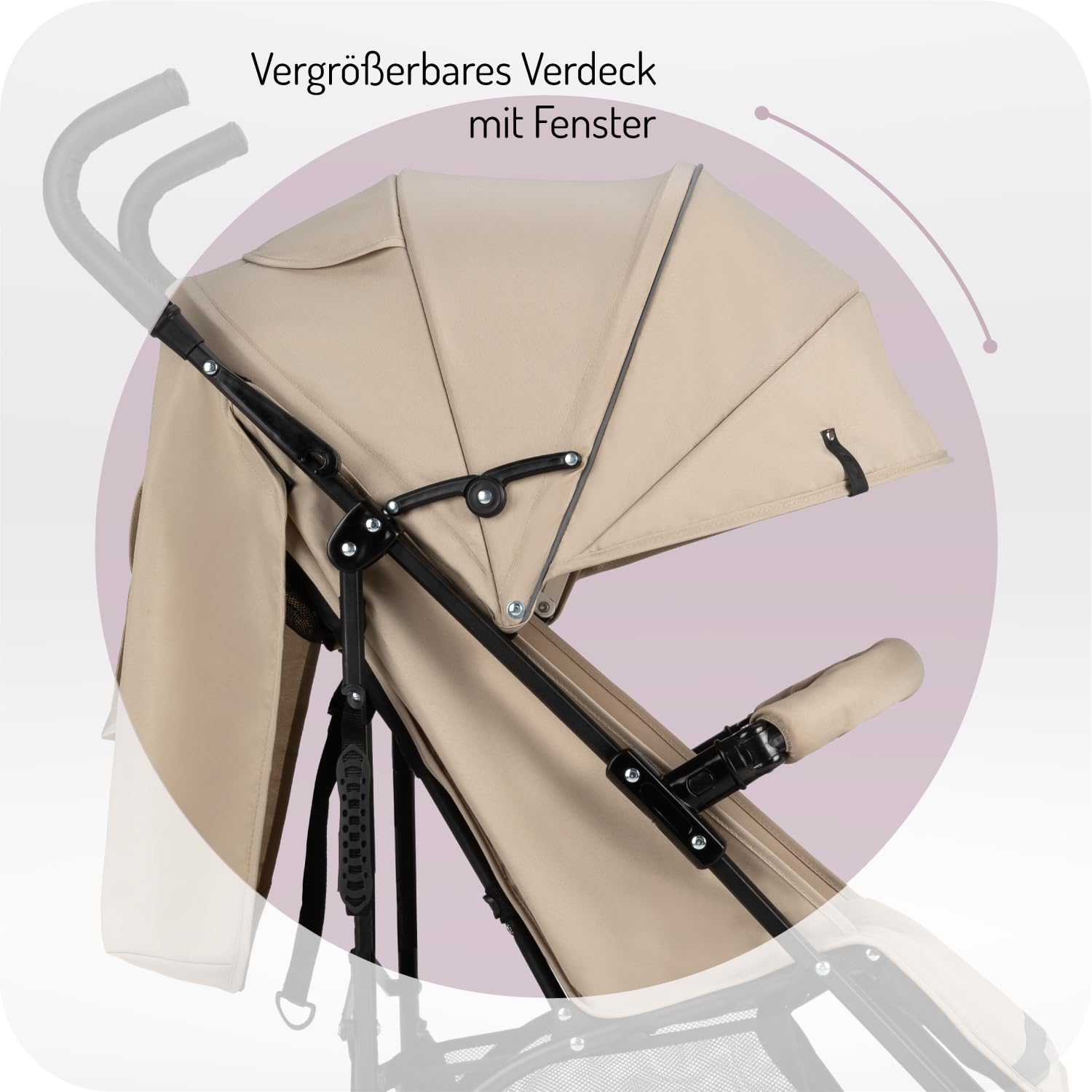 SHOPPULSE AKIRA Kinderbuggy Kinderwagen ab 6 Monaten (bis 15 kg), verstellbarer 5-Punkt-Sicherheitsgurt, Babytasche, Einkaufskorb, Regen- und Insektenschutz.