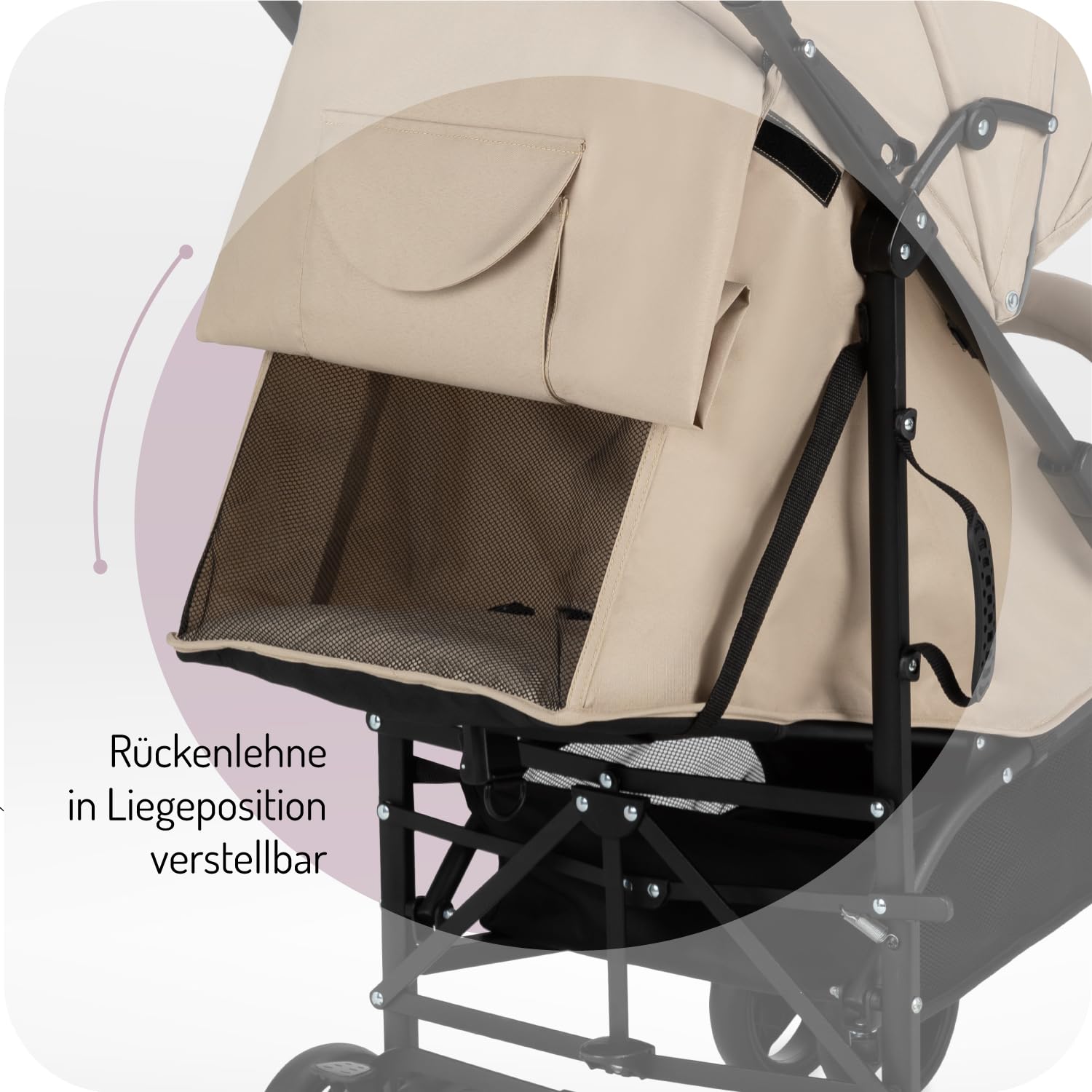 SHOPPULSE AKIRA Kinderbuggy Kinderwagen ab 6 Monaten (bis 15 kg), verstellbarer 5-Punkt-Sicherheitsgurt, Babytasche, Einkaufskorb, Regen- und Insektenschutz.