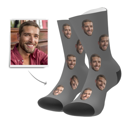 Custom Face Socks Personalized Photo Sock-Blongser