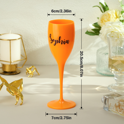 Personalized Champagne Toasting Flutes Birthday Bachelorette Bridal Party Favors Gift for Her-Blongser