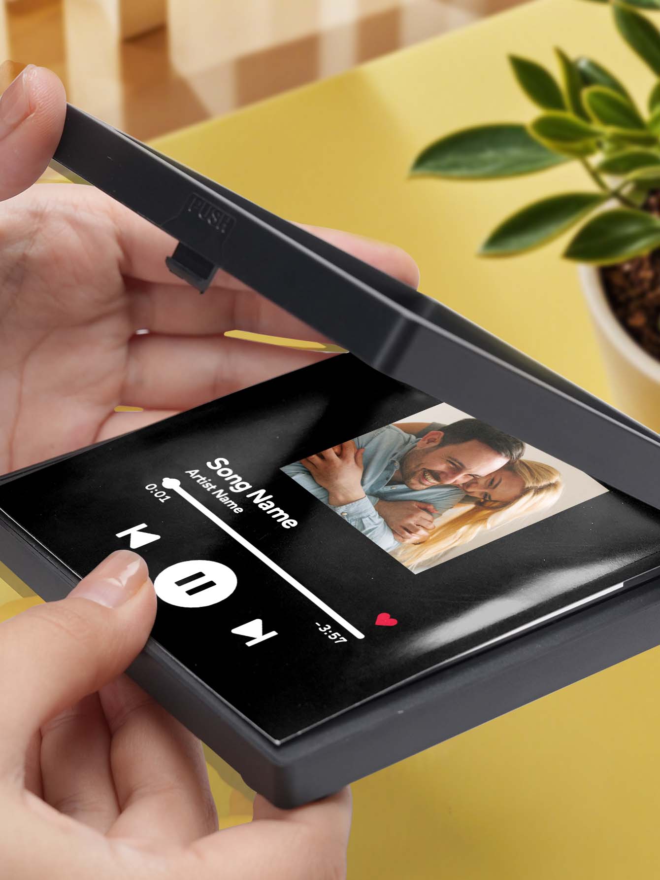 Personalized Photo Music Fridge Magnet for Unique Home Decor-Blongser