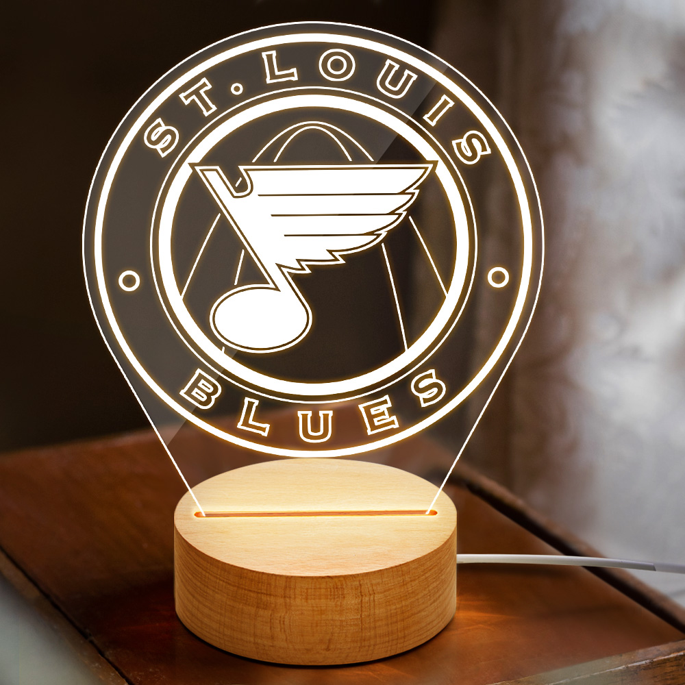 Personalized Acrylic Lamp Seven Colors Changing Night Light with Logo-Blongser