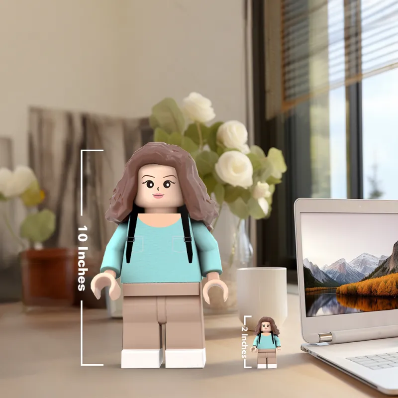 3D Print Custom Giant Minifigs Personalized Photo Giant Minifigs Turn Your Photo into Minifigs Gifts for Her-Blongser