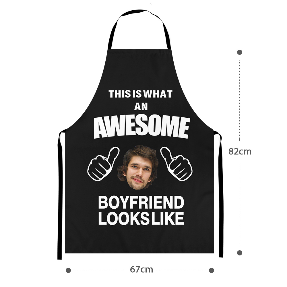 Custom Face Apron Personalized Boyfriend Funny Apron-Blongser