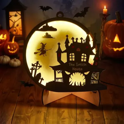 Custom Halloween Light with Name Halloween Home Decor Night Lamp for Halloween Gift-Blongser