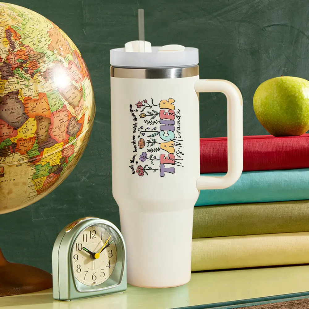 Personalized Teacher 40oz Tumbler Back to School Gift-Blongser