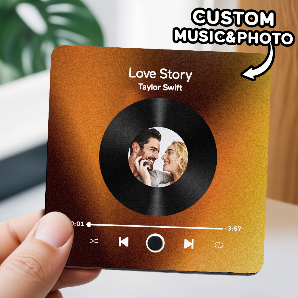 Custom Photo Music Fridge Magnet Can Play Songs Gifts for Her-Blongser