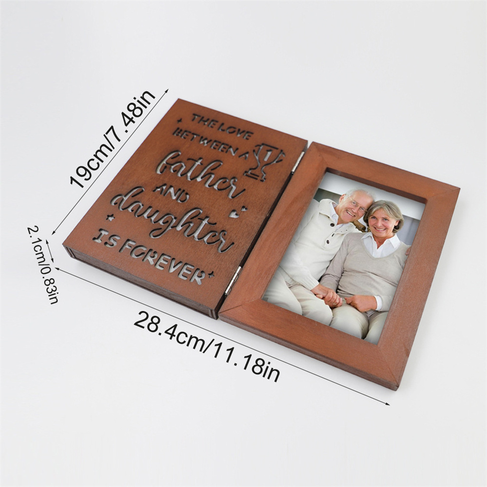 Personalized Photo Frame with Lights Gift for Father Mother Lover-Blongser