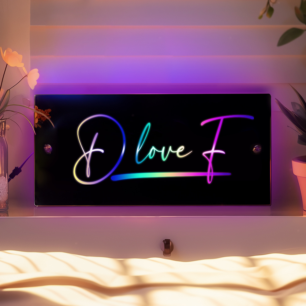 Hot Sale Personalised Name Mirror - Light Up Mirror-Blongser