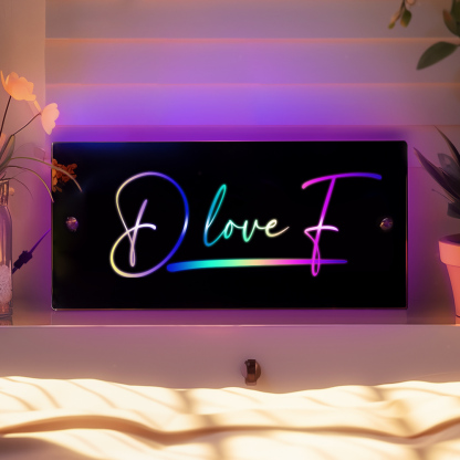 Hot Sale Personalised Name Mirror - Light Up Mirror-Blongser