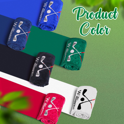 Personalized Embroidered Name Golf Towel with Clip Golf Accessories Gift for Men Women Golf Lovers-Blongser