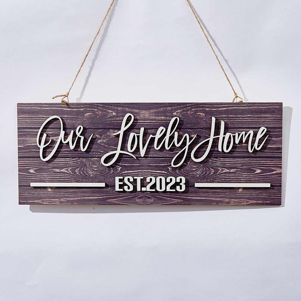 Personalized Name Custom Wood Sign Plaque - Unique Gift for Home Decoration-Blongser