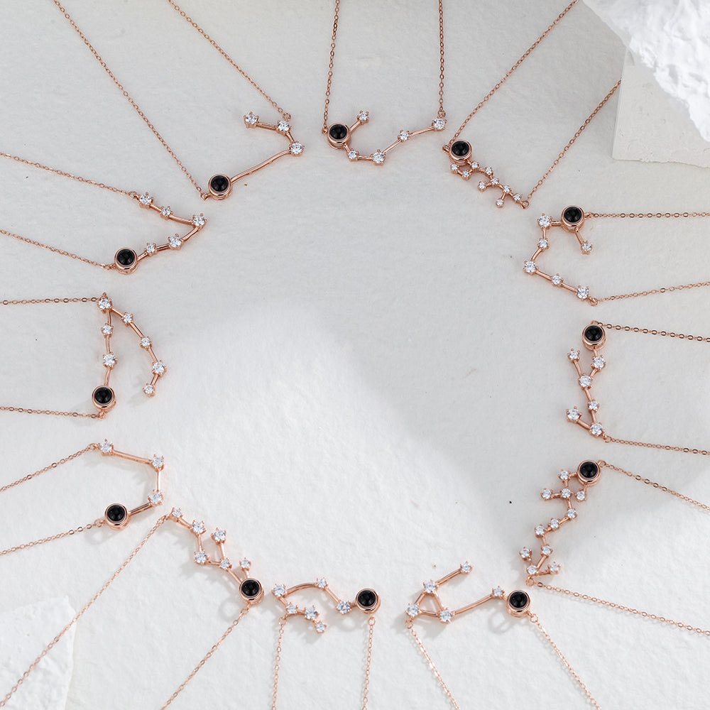 Custom Projection Necklace Constellation Photo Necklace Creative Gift-Blongser