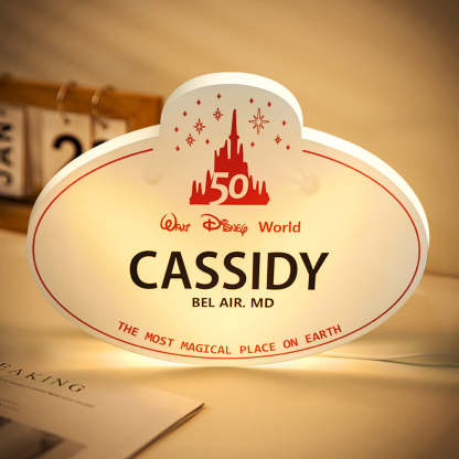 Custom Disney decorative lights Personalized Engraved Names Any Location Christmas Gift Home Decor-Blongser