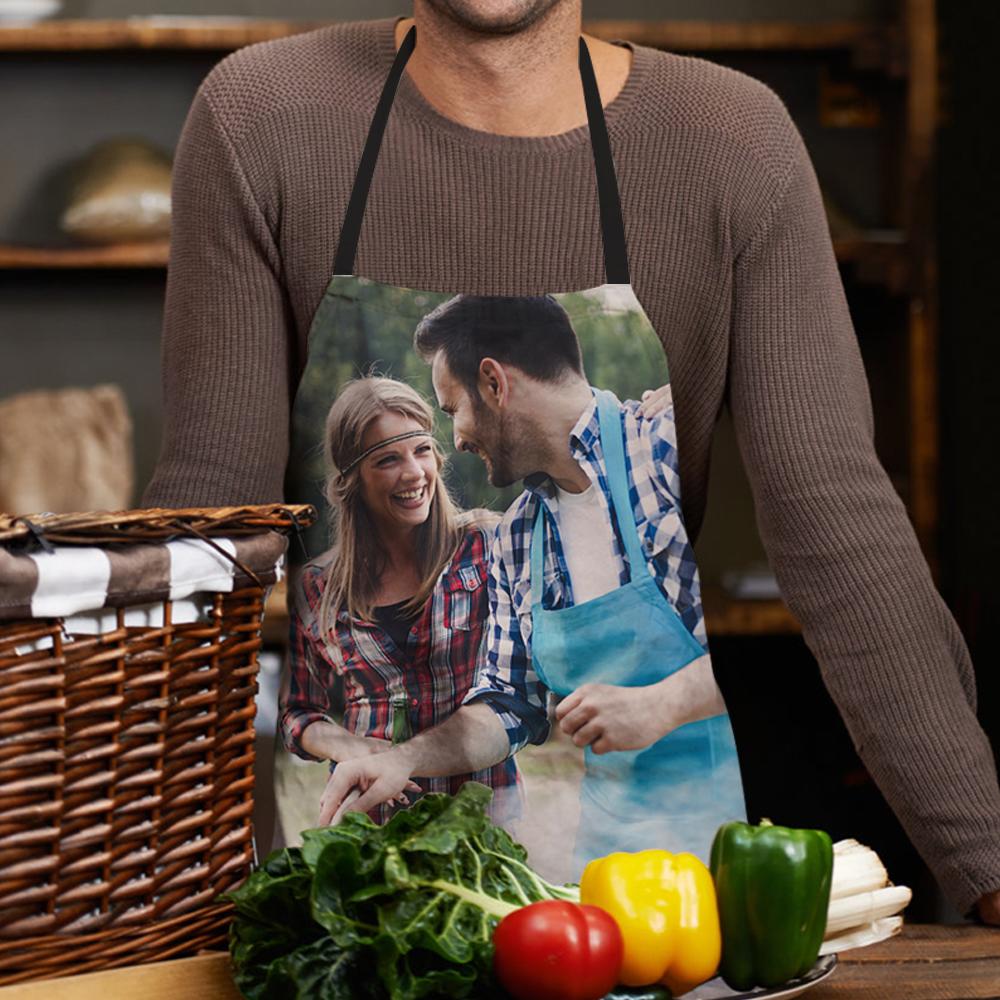 Custom Photo Apron for Couple-Blongser