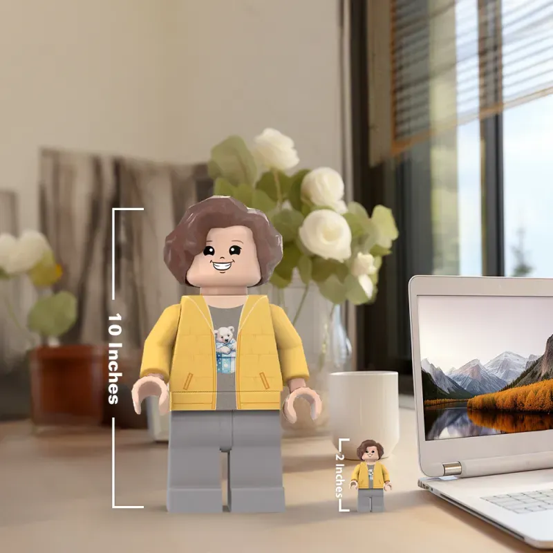 3D Print Christmas Gifts for Son Custom Giant Minifigs Personalized Photo Giant Minifigs Turn Your Photo into Minifigs-Blongser