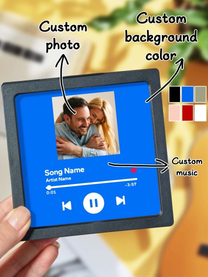 Personalized Photo Music Fridge Magnet for Unique Home Decor-Blongser