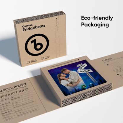 FridgeBeats Frameless New 4.0 Upgrade Custom Music Fridge Magnet Street Sign Style Fridge Magnet Gift for Lover-Blongser