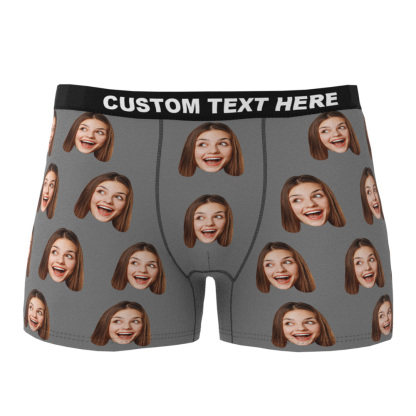 Custom Face Boxer Shorts Men's Underwear-Blongser
