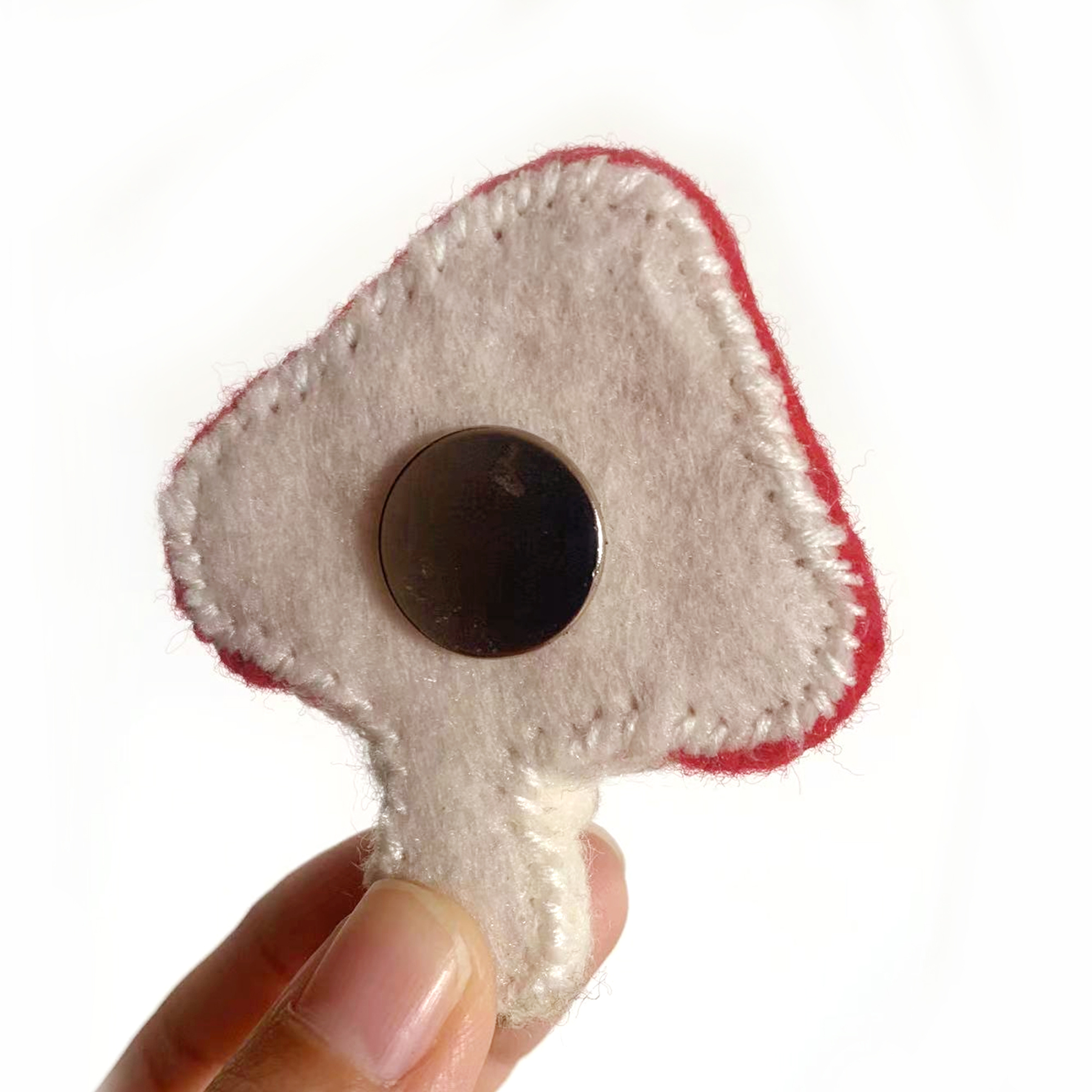 Whimsical Mushroom Fridge Magnets - Handcrafted Felt Decor-Blongser
