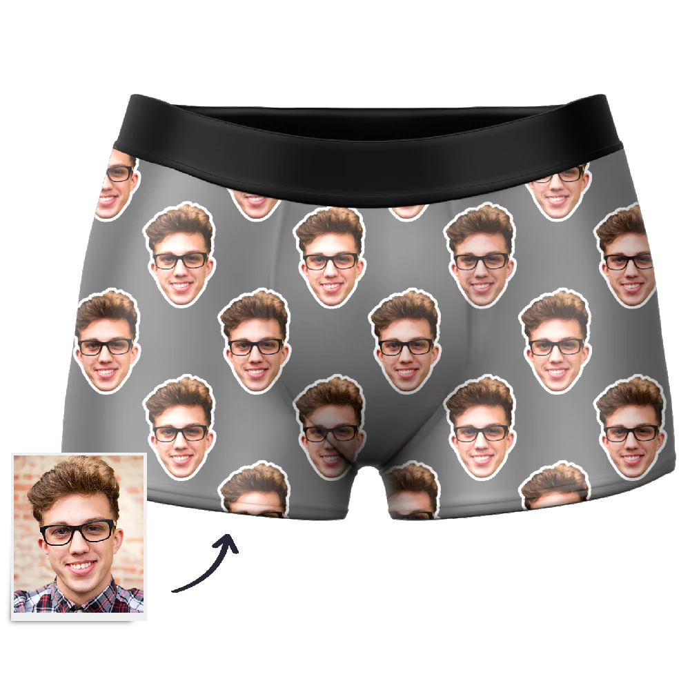 Custom Face Boxer Shorts Men's Underwear-Blongser
