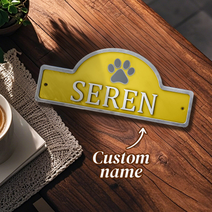Personalized 3D PLA Dog Cat Door Sign-Blongser
