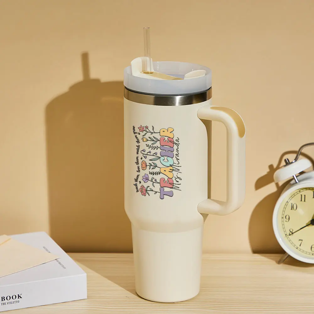Personalized Teacher 40oz Tumbler Back to School Gift-Blongser