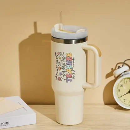 Personalized Teacher 40oz Tumbler Back to School Gift-Blongser