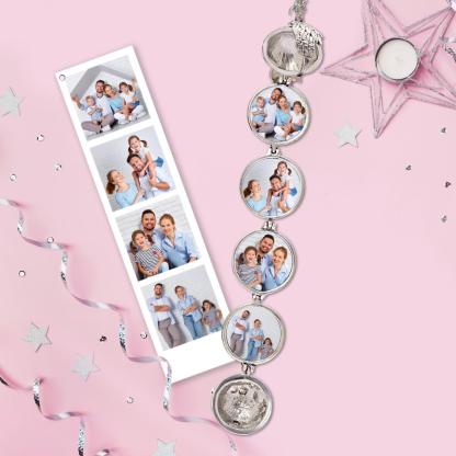 Personalized Angel Wings Expanding Photo Ball Locket Necklace-Blongser