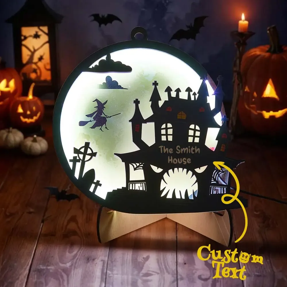 Custom Halloween Light with Name Halloween Home Decor Night Lamp for Halloween Gift-Blongser