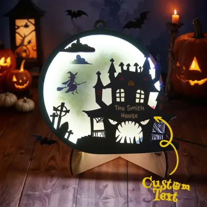 Custom Halloween Light with Name Halloween Home Decor Night Lamp for Halloween Gift-Blongser