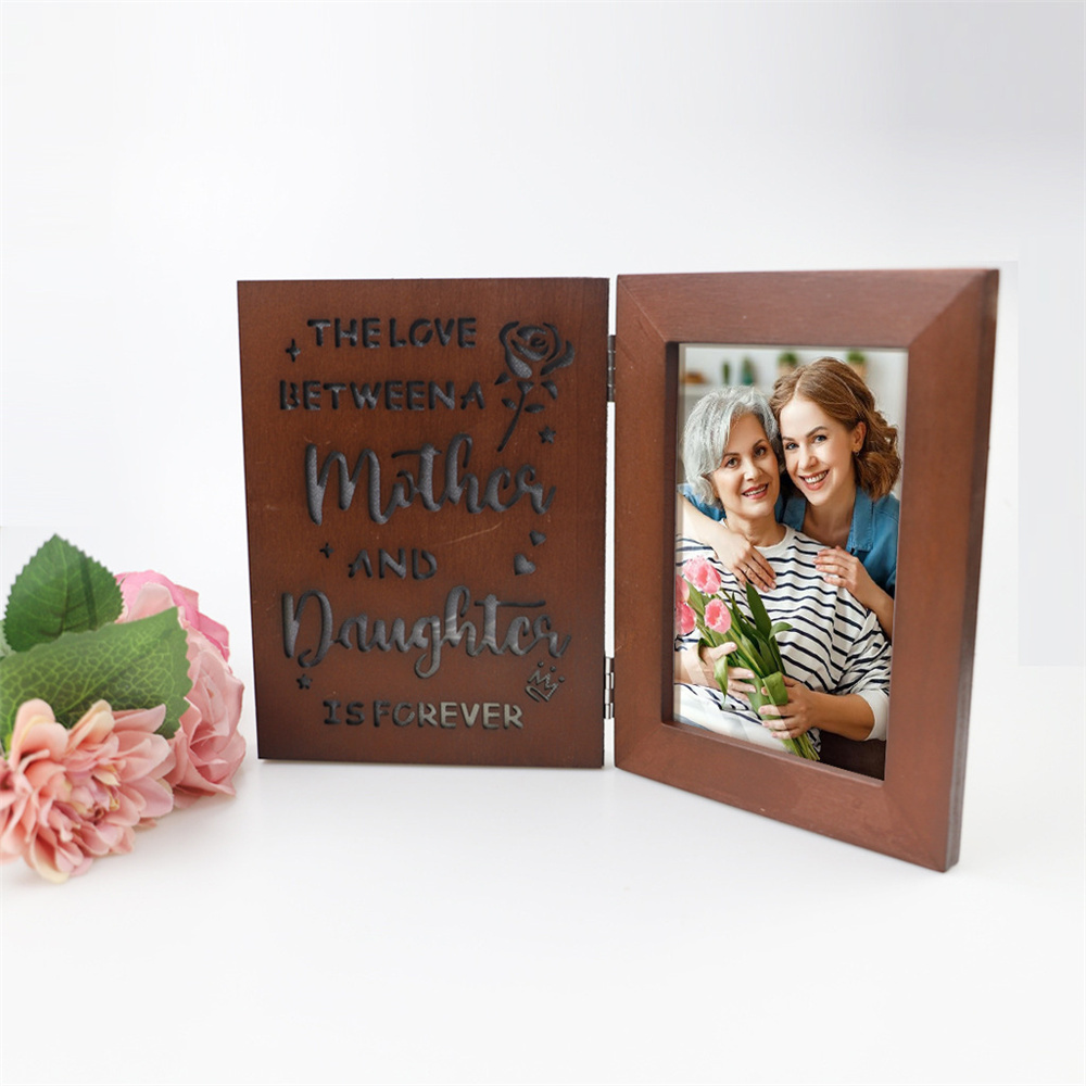 Personalized Photo Frame with Lights Gift for Father Mother Lover-Blongser