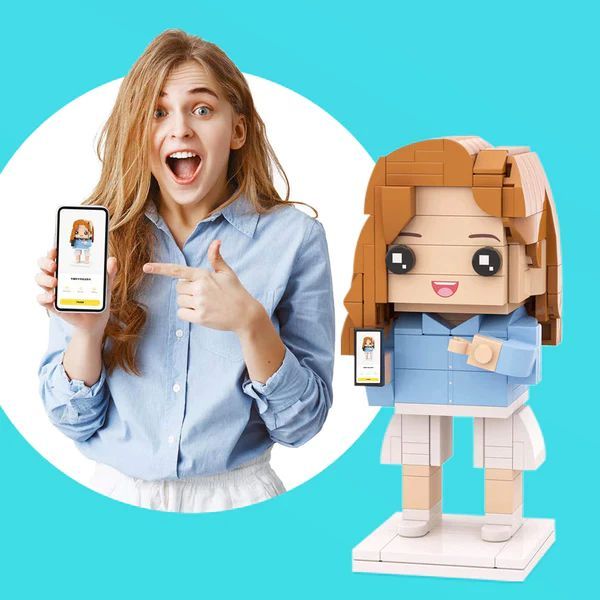 Birthday Gifts for Daughter Full Custom Brick Figures Personalized Photo Brick Figures-Blongser