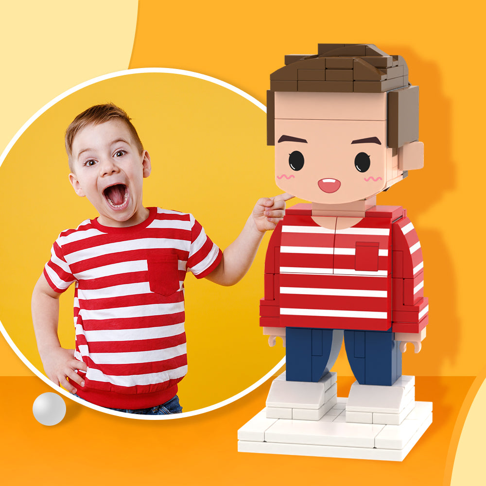 Creative Gifts for Kids Full Body Customizable 1 Person Custom Brick Figures Small Particle Block Toy-Blongser