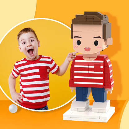Creative Gifts for Kids Full Body Customizable 1 Person Custom Brick Figures Small Particle Block Toy-Blongser