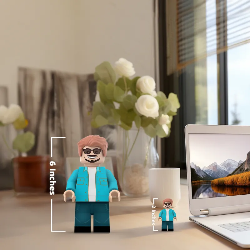3D Print Gifts for Him Custom Giant Minifig Create Your Own Giant Minifigs Turn Your Photo into Giant Minifigs-Blongser