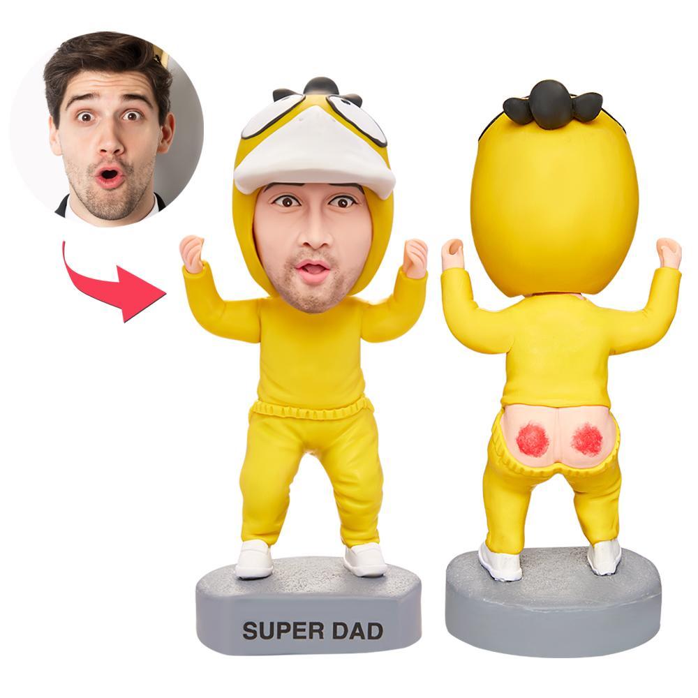 Funny Gift Bird Costume Custom Bobblehead with Engraved Text-Blongser