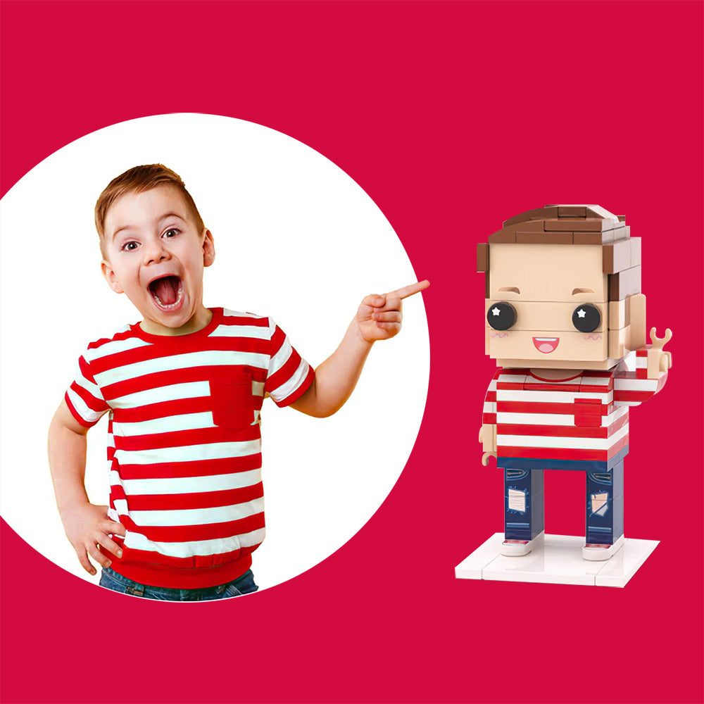 Birthday Gifts Full Body Customizable 1 Person Custom Brick Figures Small Particle Block Toy Cute Kids-Blongser