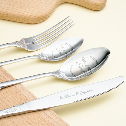 Personalized Wedding Tableware Mr & Mrs Wedding Forks Wedding Gifts-Blongser