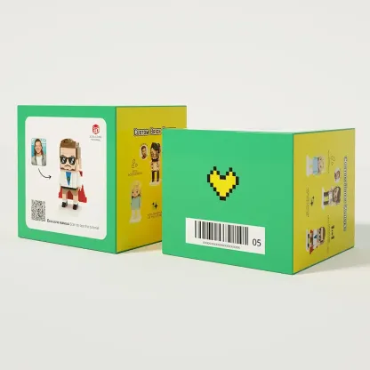 Full Body Customizable 3 People Custom Brick Figures Small Particle Block-Blongser