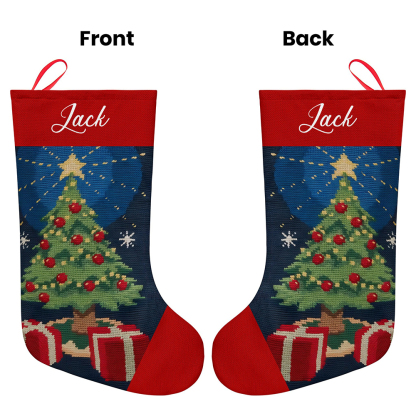 Personalized Christmas Stockings Custom Name Christmas Stocking-Blongser