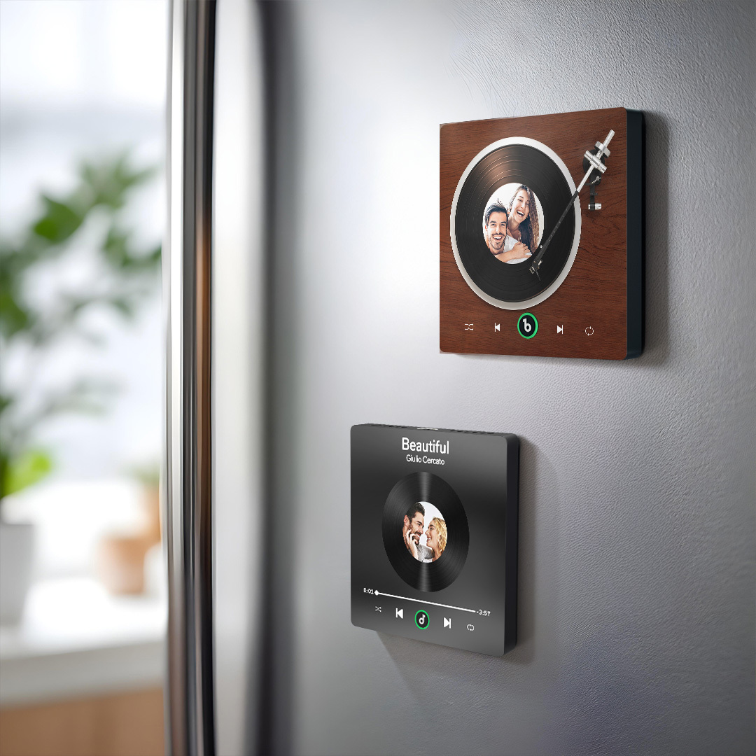 FridgeBeats Framed New 4.0 Upgrade Custom Music Fridge Magnet Vinyl Player Style Fridge Magnet Gift for Lover-Blongser