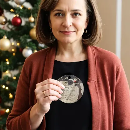Personalized Memorial Christmas Ornaments Loss of Loved One Ornaments Remembrance Gifts-Blongser