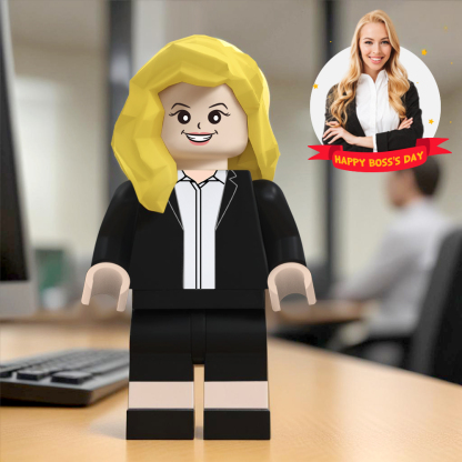 Fully Customizable Giant Minifigs Personalized Full-Body Brick Figure Boss's Day Gift Production Time: 7–10 Working Days-Blongser