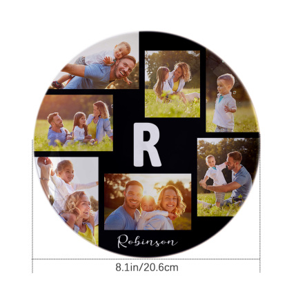 Custom Printed Ceramic Plate Photo Dinner Plates Souvenir For Family-Blongser