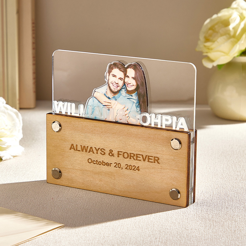 Personalized Photo Plaque Couple Plaque Home Decor Gift for Lover-Blongser