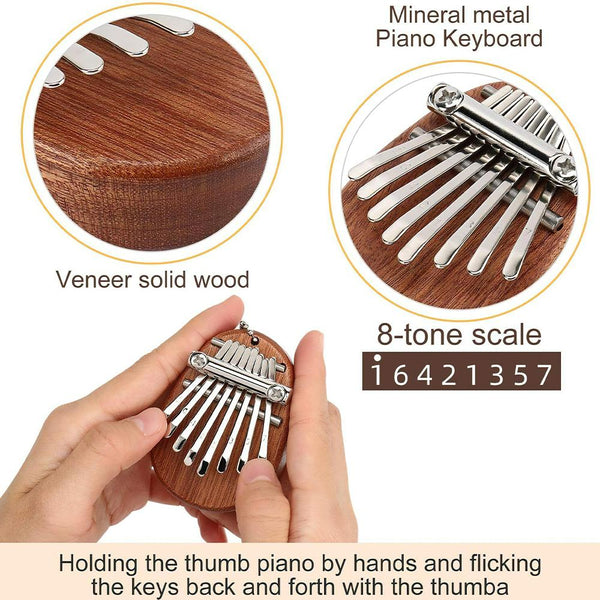 Personalized Name 8 Keys Mini Kalimba Thumb Piano with Package-Blongser